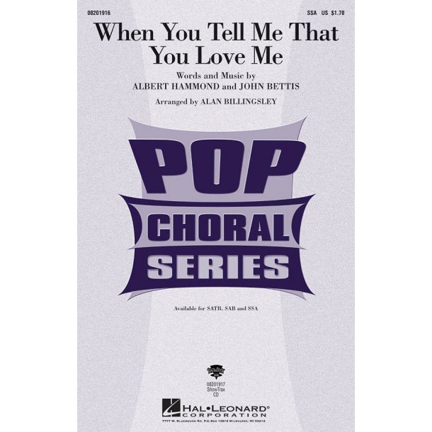 When You Tell Me that You Love Me