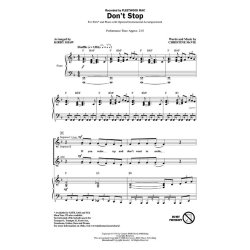 MCVIE CHRISTINE DON'T STOP (ARR SHAW KIRBY) SSA CHORAL
