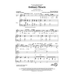 SARAH MCLACHLAN ORDINARY MIRACLE CHARLOTTE'S WEB (AUDREY SNYDER) SATB