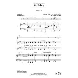 Lowen David/Navarro Daniel We Belong (Arr Brymer Mark) Ssa Choral