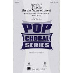 U2 PRIDE IN THE NAME OF LOVE (ARR BRYMER MARK) SATB CHORAL