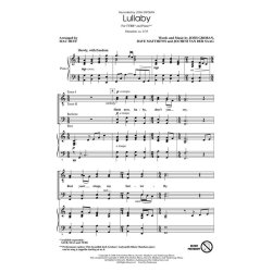 Groban/Matthews/Saag Lullaby (Arr Huff Mac) Ttbb Choral