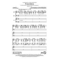 BEDINGFIELD NATASHA UNWRITTEN (ARR ZEGREE STEVE) SATB CHORAL