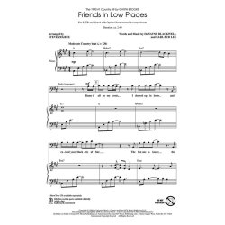 BROOKS FRIENDS IN LOW PLACES SATB