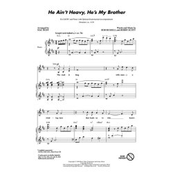 Bob Russell/Bobby Scott: He Ain't Heavy, He's My Brother - SATB