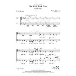 Queen: We Will Rock You (SATB)