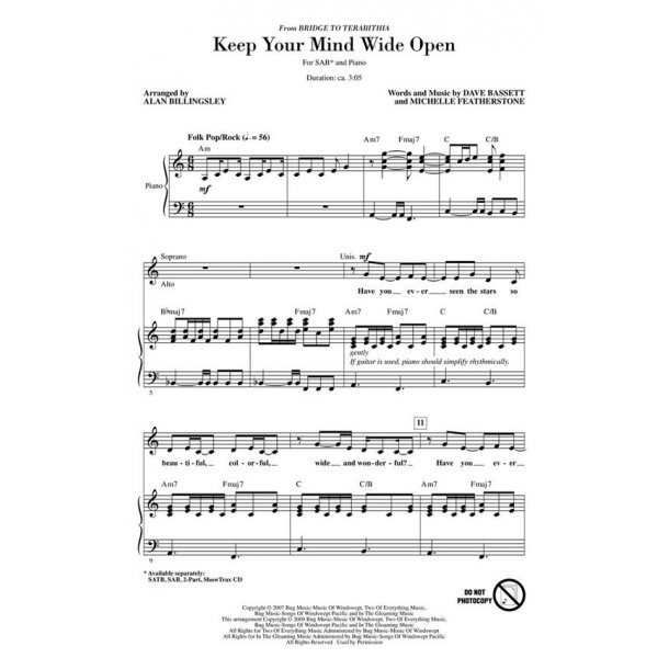 Keep Your Mind Wide Open : from Bridge to Terabithia