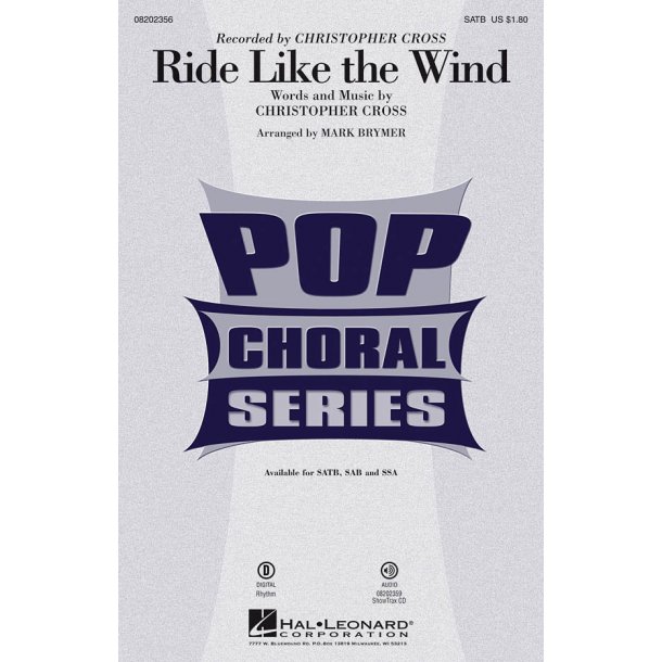 Cross Ride Like Wind (Brymer) Satb