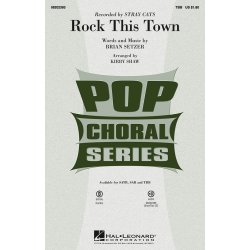 Setzer Brian Rock This Town (Arr Shaw Kirby) Tbb Choral