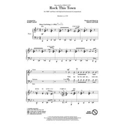 Setzer Brian Rock This Town (Arr Shaw Kirby) Tbb Choral