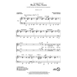 Setzer Brian Rock This Town (Arr Shaw Kirby) Showtrax Cd