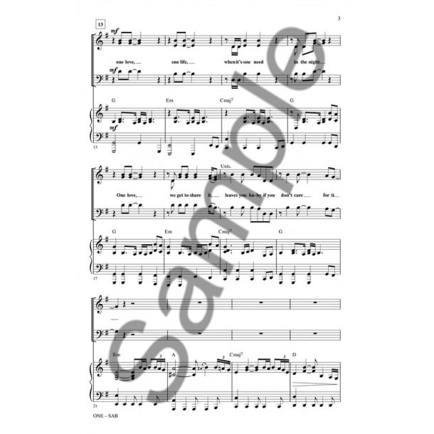 U2: One (SAB)