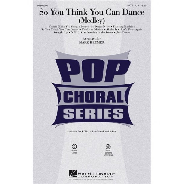 So Think Can Dance Med (Brymer) Satb