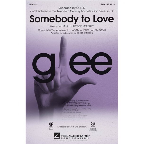 Queen: Somebody To Love (Glee) - SAB
