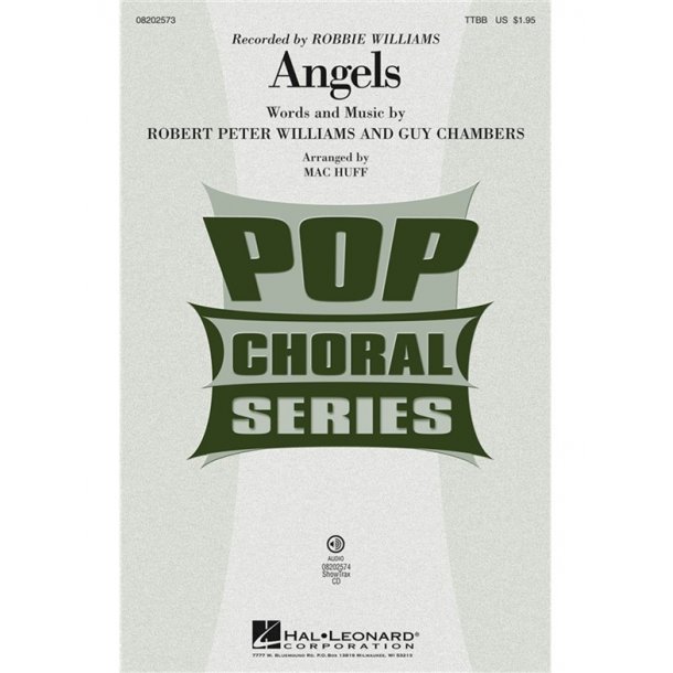 WILLIAMS ROBBIE ANGELS (HUFF MAC) TTBB CHORAL