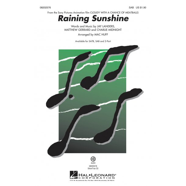 Raining Sunshine : from Cloudy with a Chance of Meatballs