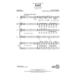 LENNON JOHN/MCCARTNEY PAUL GIRL (ARR SHARON DEKE) SATB A CAPPELLA CHOR