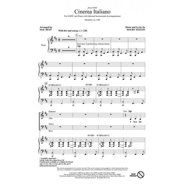 Cinema Italiano : from Nine