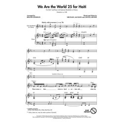 RICHIE/JACKSON WE ARE THE WORLD 25 FOR HAITI (ARR EMERSON) SSA CHORAL