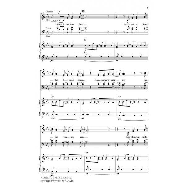 Just the Way You Are : featured in Glee