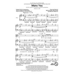 Mars/Lawrence/Levine Marry You (Emerson/Anders/Davis) Ssa Choral