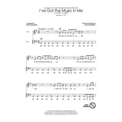 BOSHELL I'VE GOT THE MUSIC IN ME (ARR SHARON DEKE) SATB DV A CAPPELLA