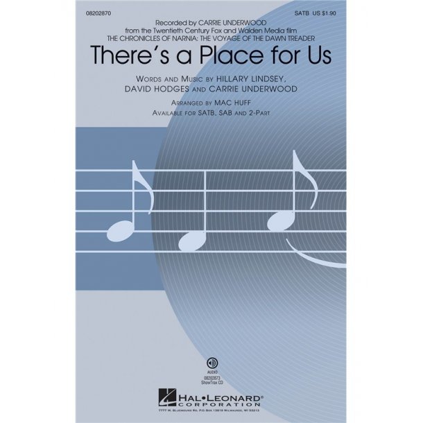 There's A Place For Us (Huff) Satb