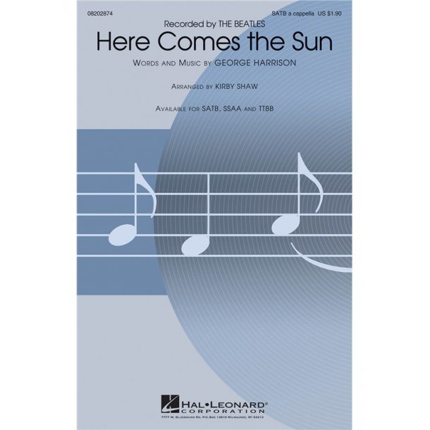 The Beatles: Here Comes The Sun (SATB)