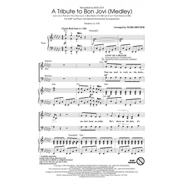 A Tribute to Bon Jovi (SAB)