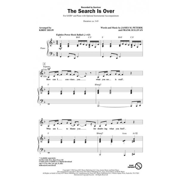 The Search Is Over : 1984 hit by Survivor