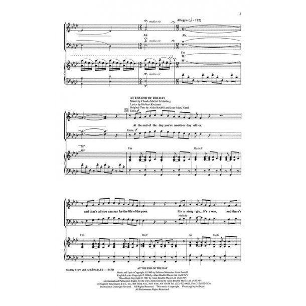 Les Mis&eacute;rables (Choral Medley)