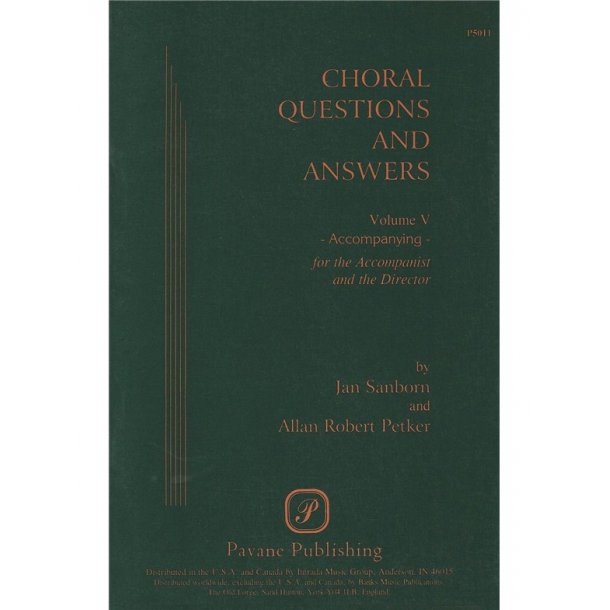 Choral Questions And Answers, Volume 5:  Accompanying