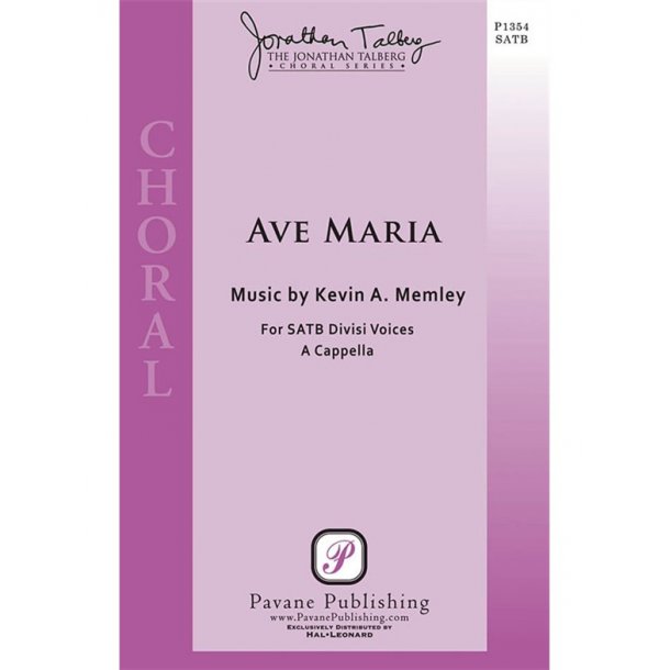 MEMLEY KEVIN AVE MARIA SSAATTBB A CAPPELLA CHORAL