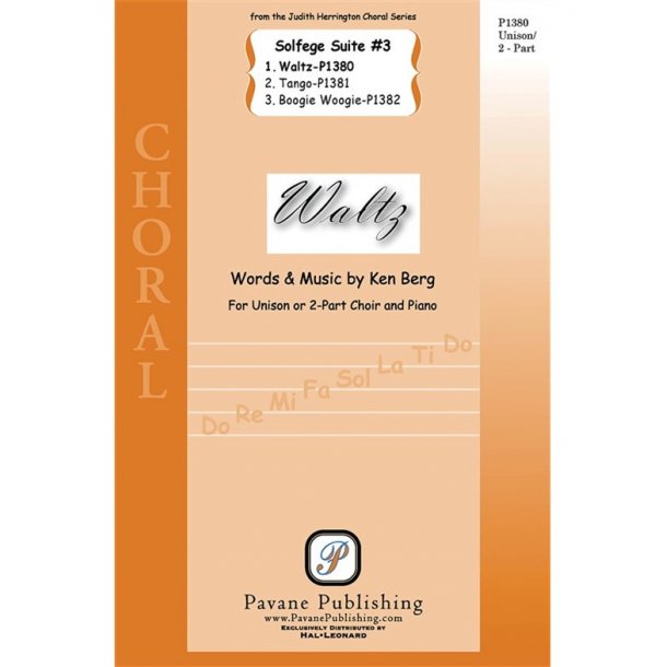 BERG KEN WALTZ FROM SOLFEGE SUITE NO3 2 PART CHORAL