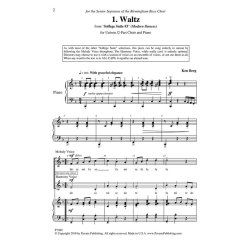 BERG KEN WALTZ FROM SOLFEGE SUITE NO3 2 PART CHORAL