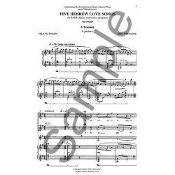 Eric Whitacre: Five Hebrew Love Songs (SATB Vocal Score)