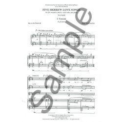 Eric Whitacre: Five Hebrew Love Songs (Women's Voices)
