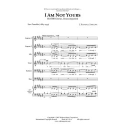 Randall Stroope: I Am Not Yours