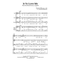 Tallis If Ye Love Me (Robinson) 3pt