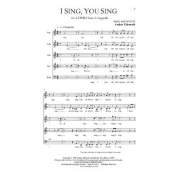 Anders Edenroth: I Sing, You Sing - SATBB