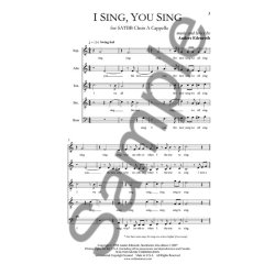 Anders Edenroth: I Sing, You Sing - SATBB