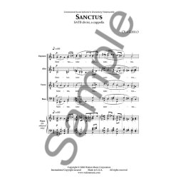 Ola Gjeilo: Sanctus (SATB)