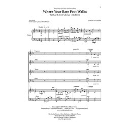 CHILDS DAVID N WHERE YOUR BARE FOOT WALKS (ARR BARKS COLEMAN) SATB