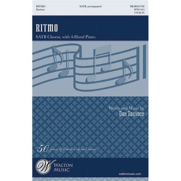 DAN DAVISON RITMO SATB CHORAL SHEET