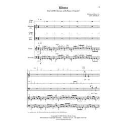 DAN DAVISON RITMO SATB CHORAL SHEET