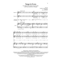 MCKENNITT LOREENA TANGO TO EVORA (WASHBURN JON) SSAA CHORAL