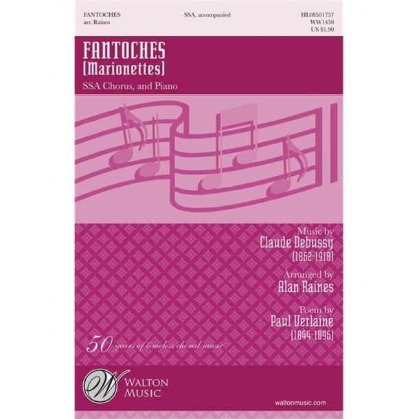 DEBUSSY CLAUDE FANTOCHES MARIONETTES (RAINES ALAN) SSA CHORAL