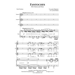 DEBUSSY CLAUDE FANTOCHES MARIONETTES (RAINES ALAN) SSA CHORAL