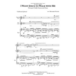 I Want Jesus to Walk with Me (4-Part Treble)