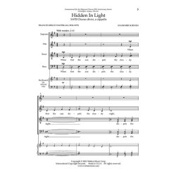 SCRIVEN STANFORD HIDDEN IN LIGHT SATB DIVISI ACAPELLA CHOR